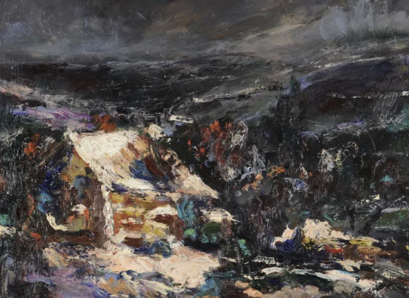 Émile Boggio, huile sur toile