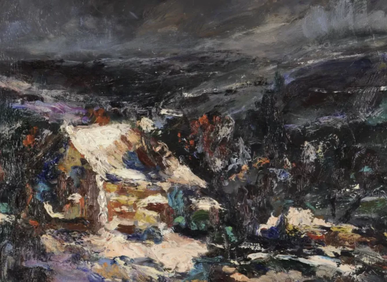 Émile Boggio, huile sur toile