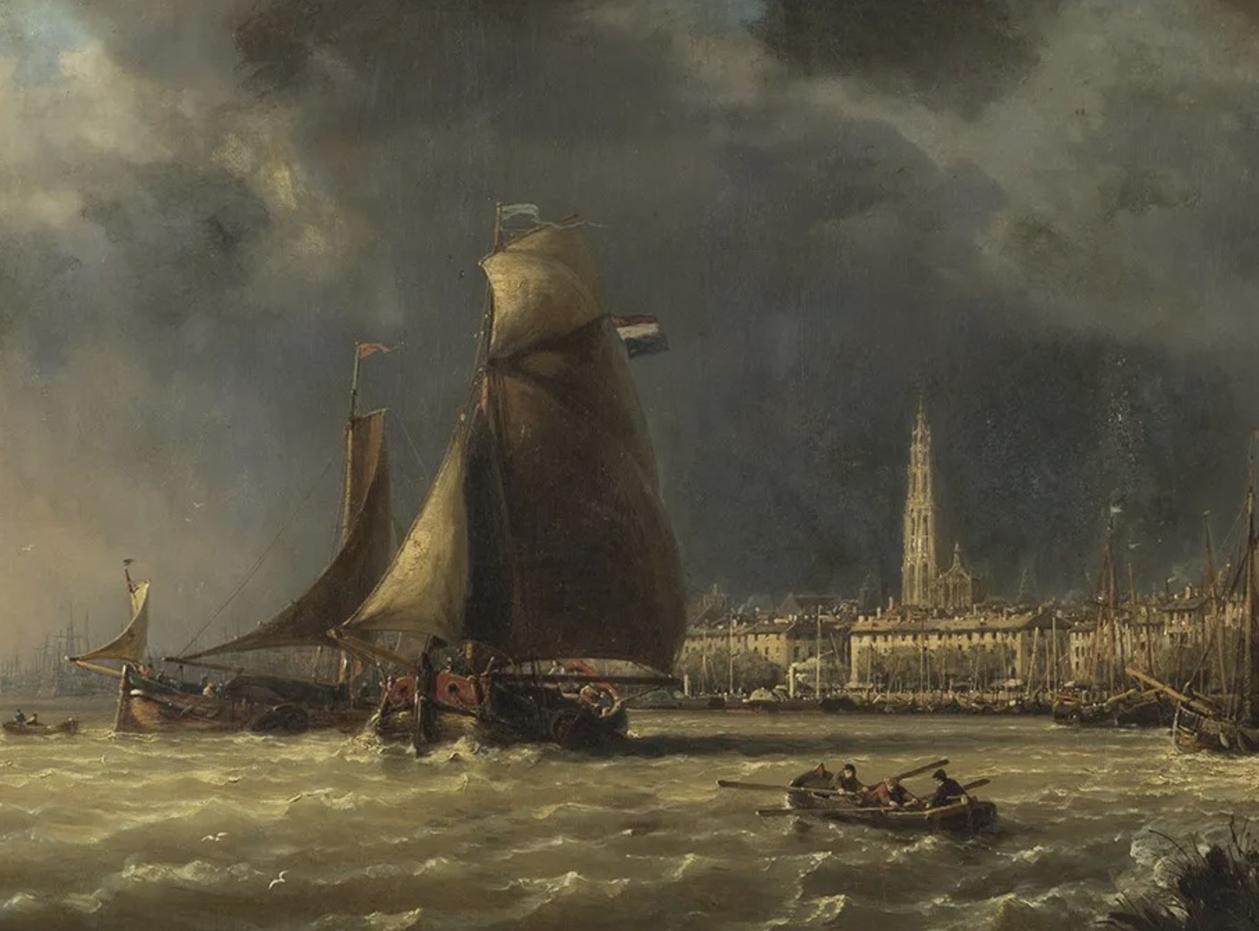 Charles Kuwasseg, huile sur toile