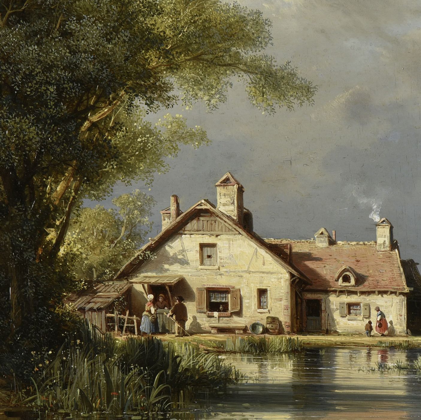 Charles Kuwasseg, huile sur toile