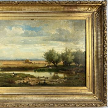 Antonin Fanart, huile sur toile