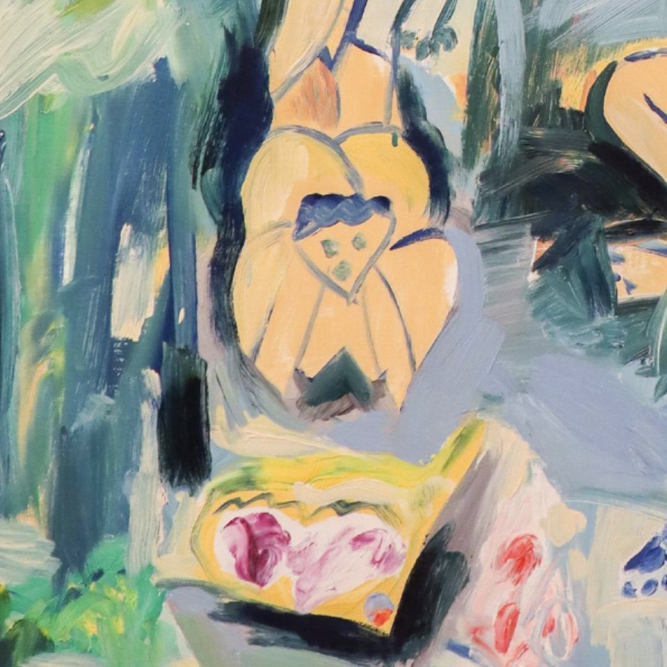 Louis Cane, huile sur toile