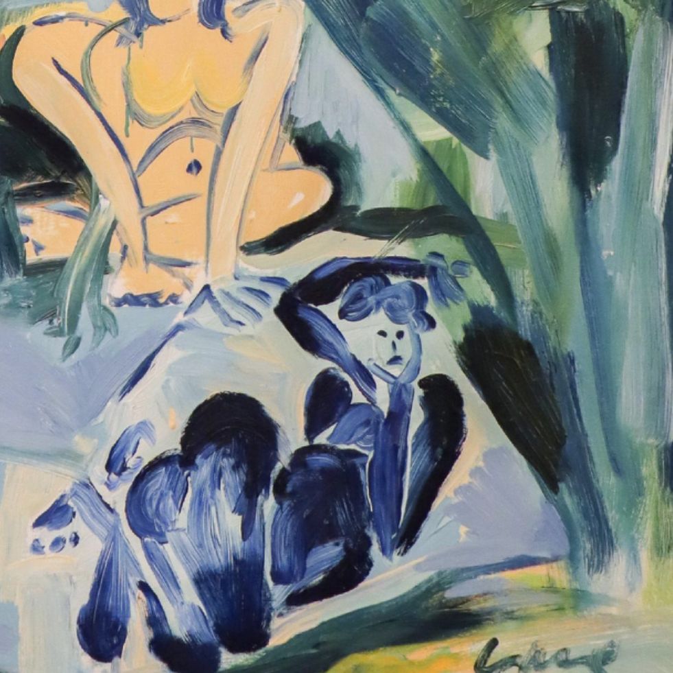 Louis Cane, huile sur toile