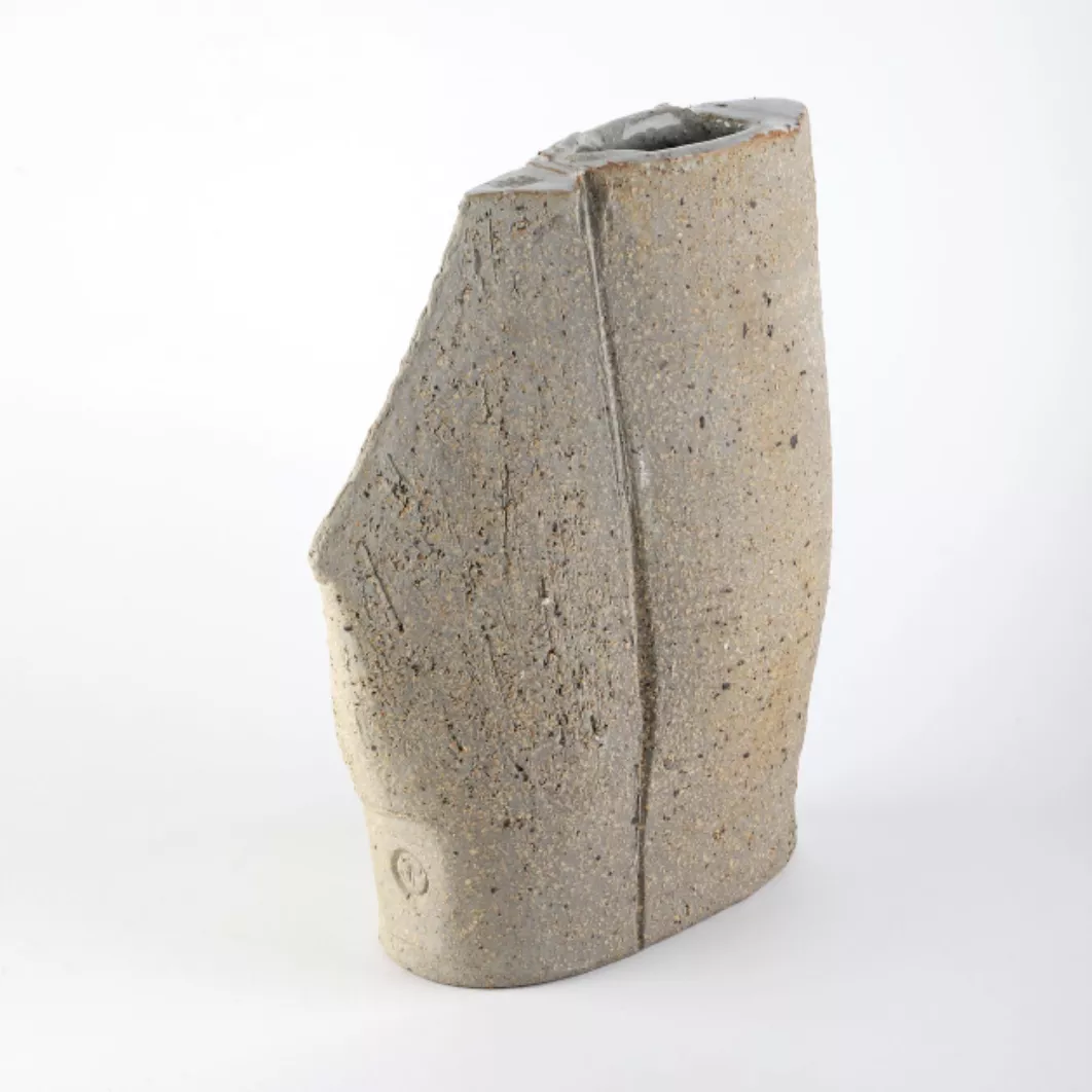 Jacques Pouchain, vase en gr&egrave;s, arri&egrave;re