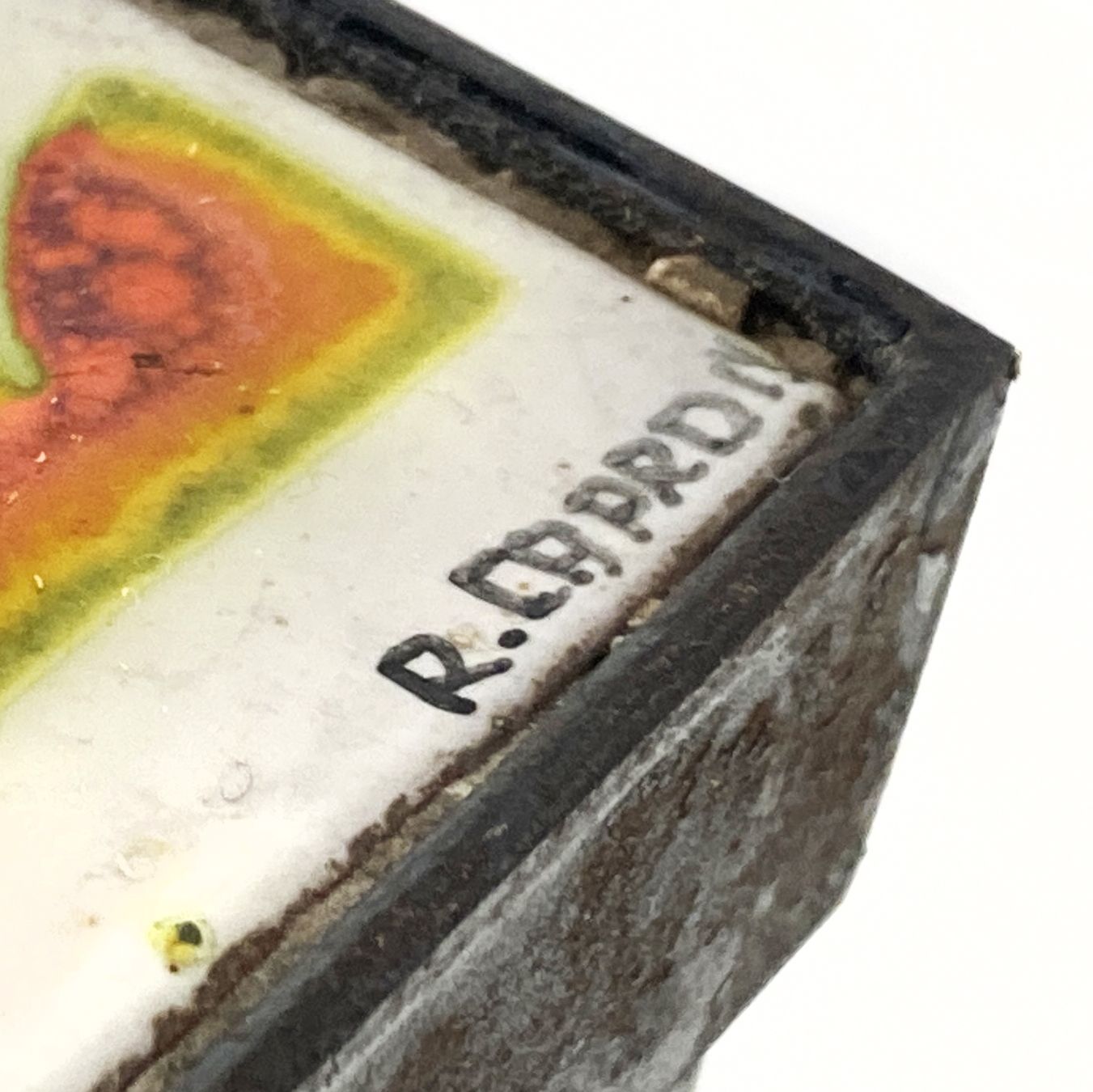 Exemple de signature sur une table basse Capron