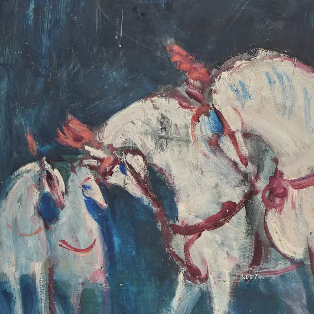 Hassan El Glaoui, huile sur isorel
