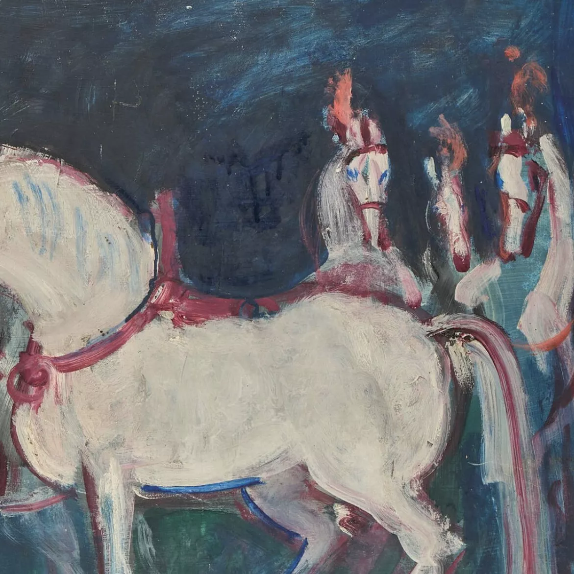 Hassan El Glaoui, huile sur isorel