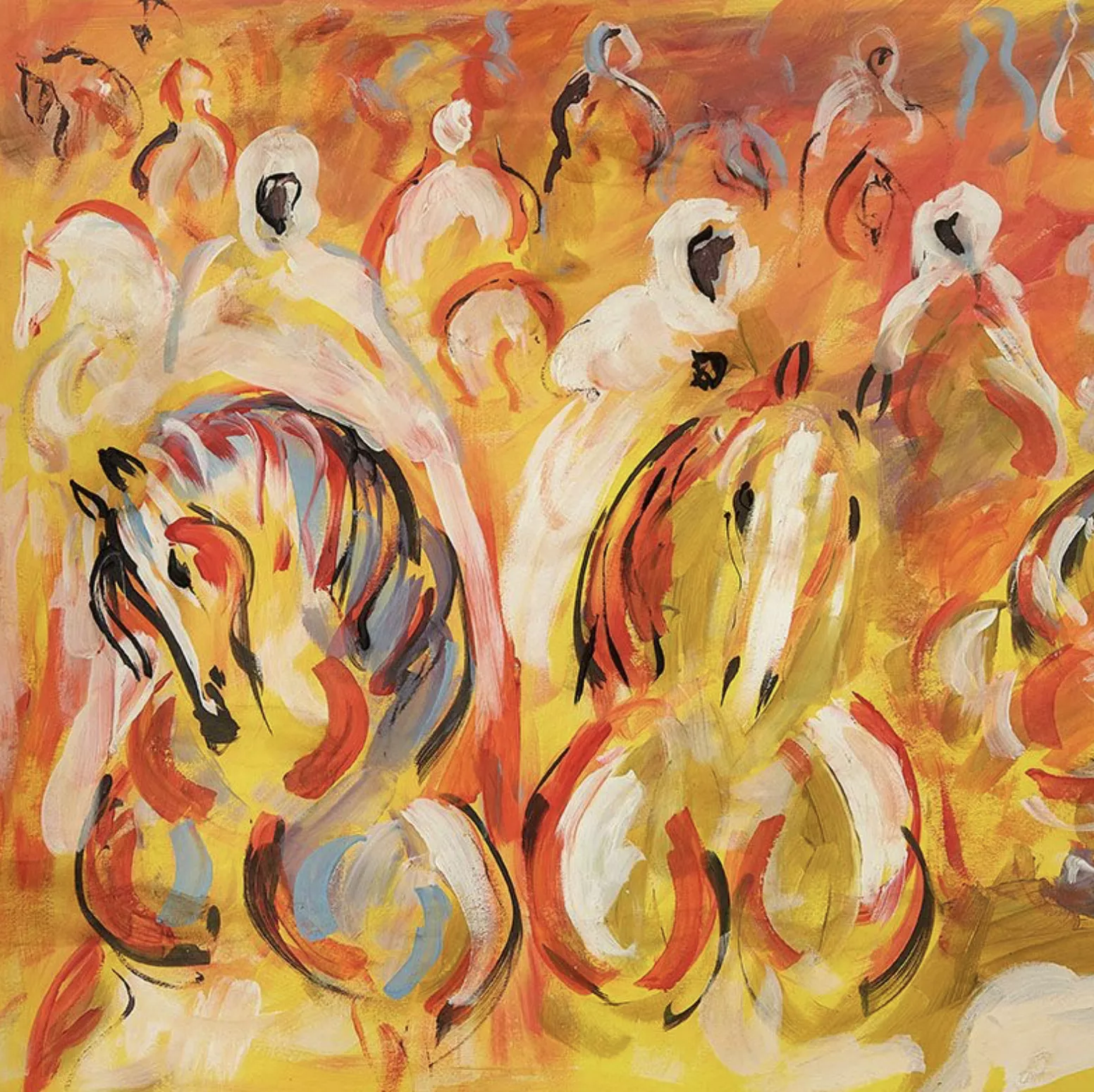 Hassan El Glaoui, gouache sur papier
