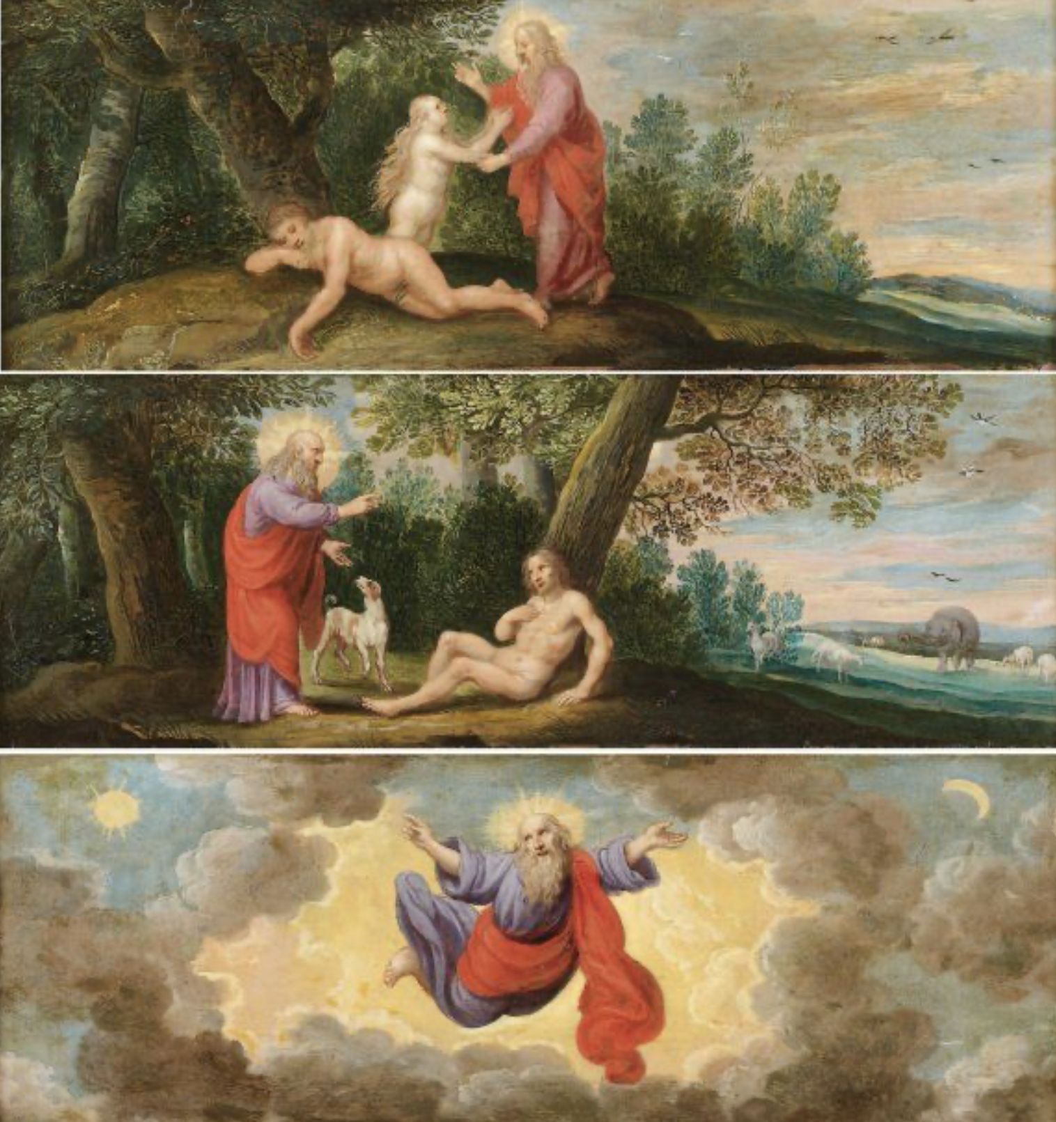 Entourage de Frans Ii Francken, huiles sur panneau vendues par Auctie's