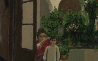 Marius Borgeaud, huile sur toile