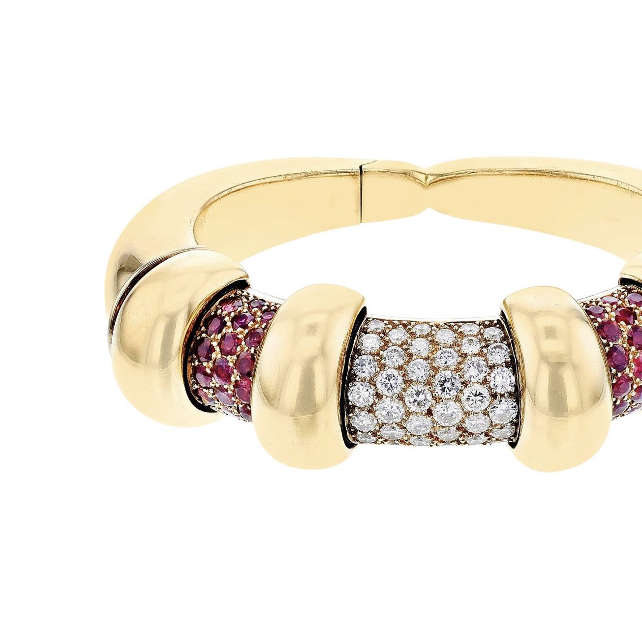 René Boivin, bracelet en or et pierres précieuses