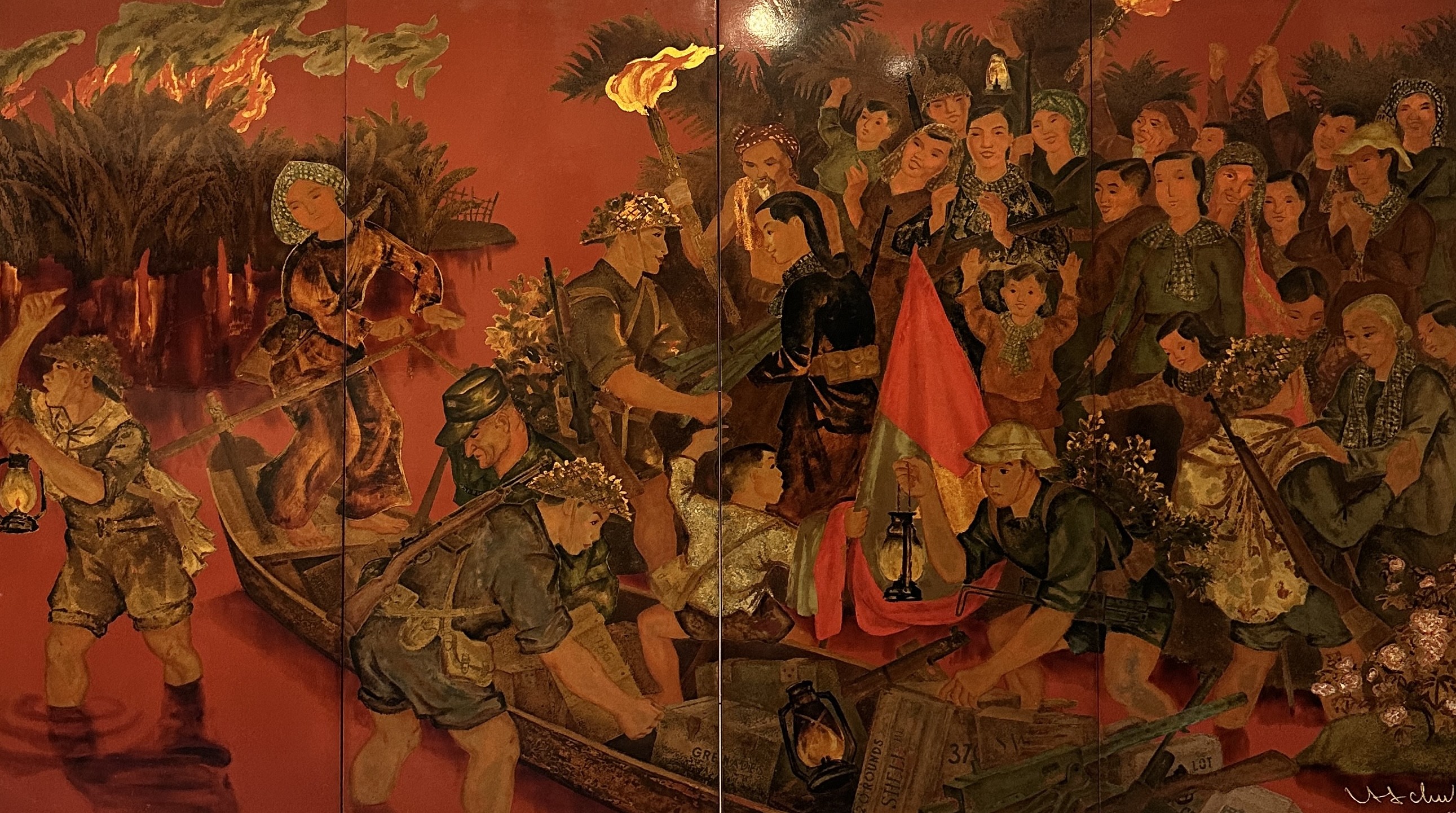 Hoang Tich Chu, laque sur panneau