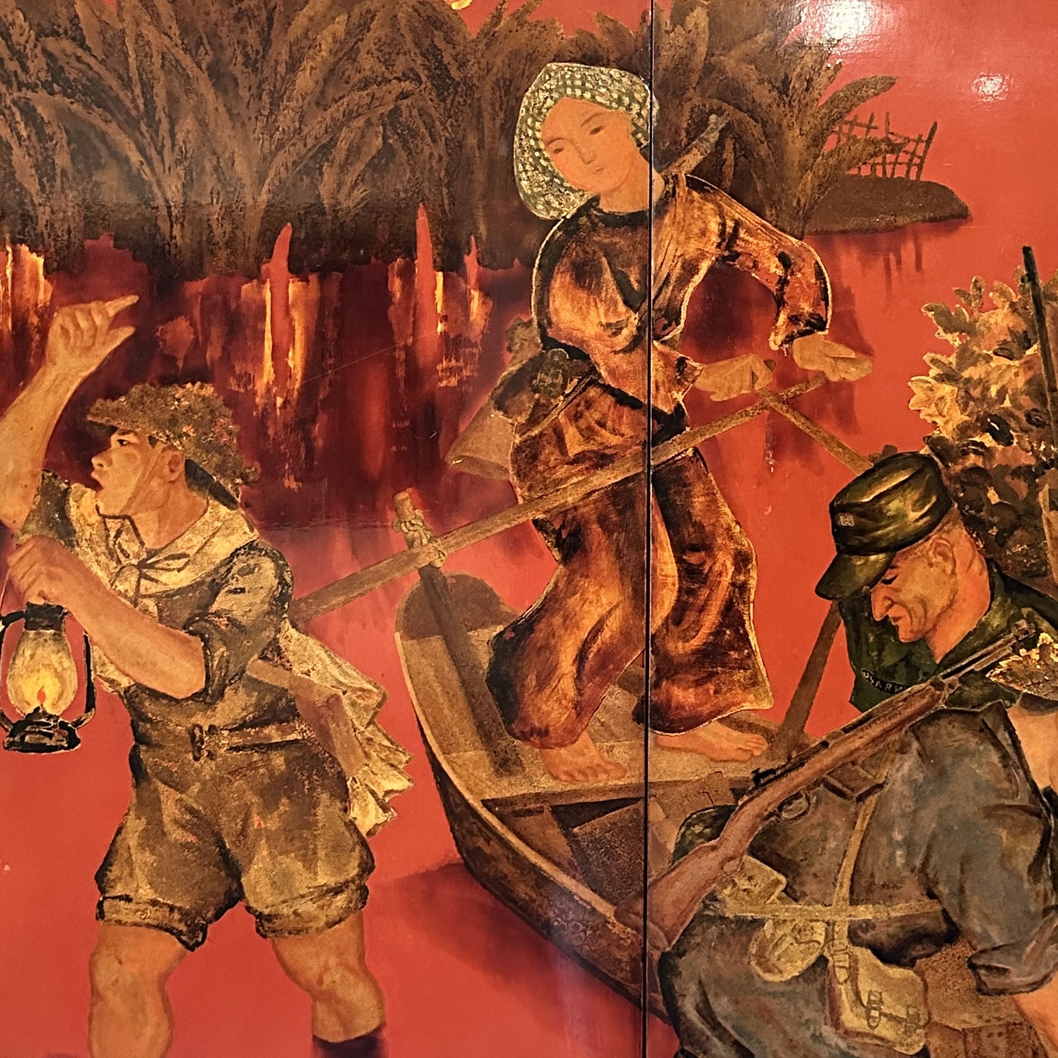 Hoang Tich Chu, laque sur panneau