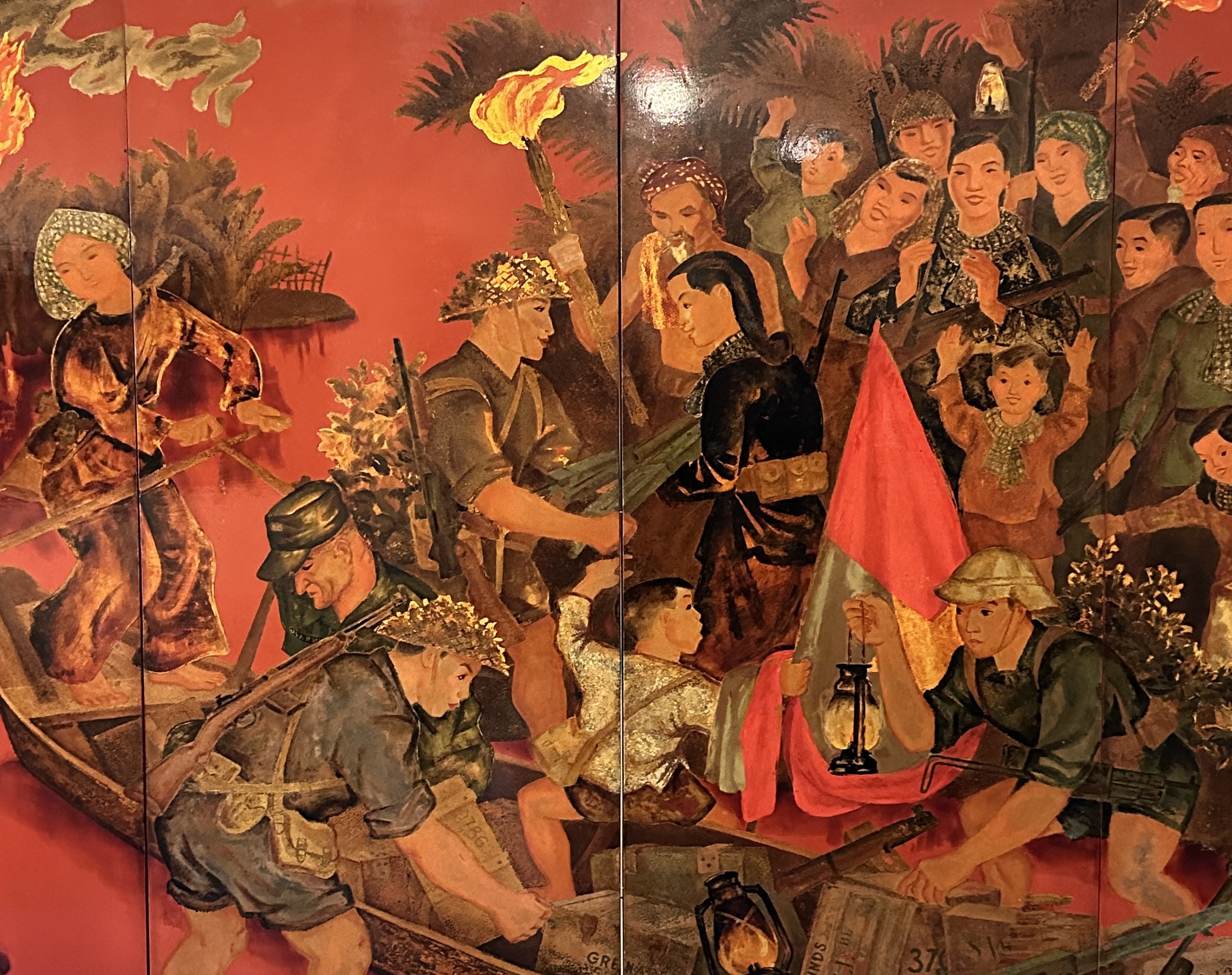 Hoang Tich Chu, laque sur panneau