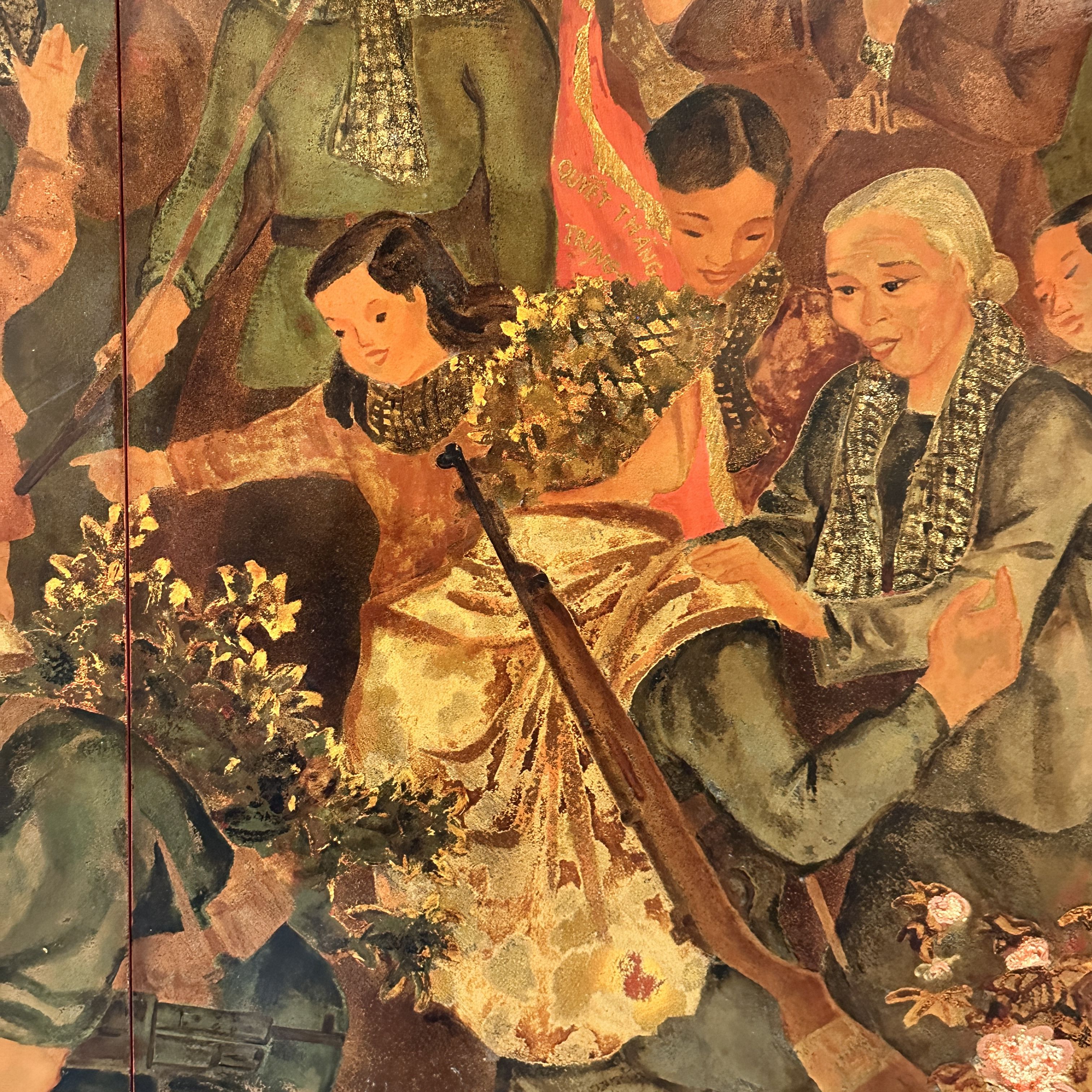 Hoang Tich Chu, laque sur panneau