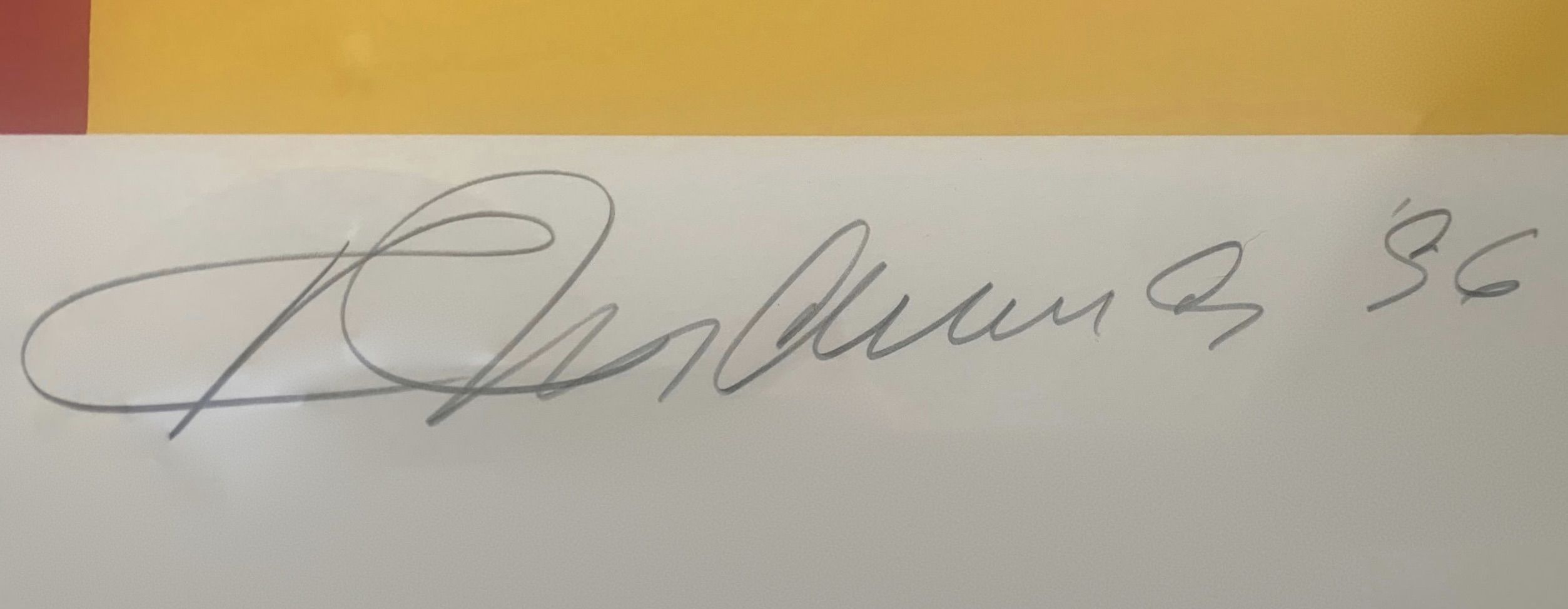 Signature de Robert Indiana