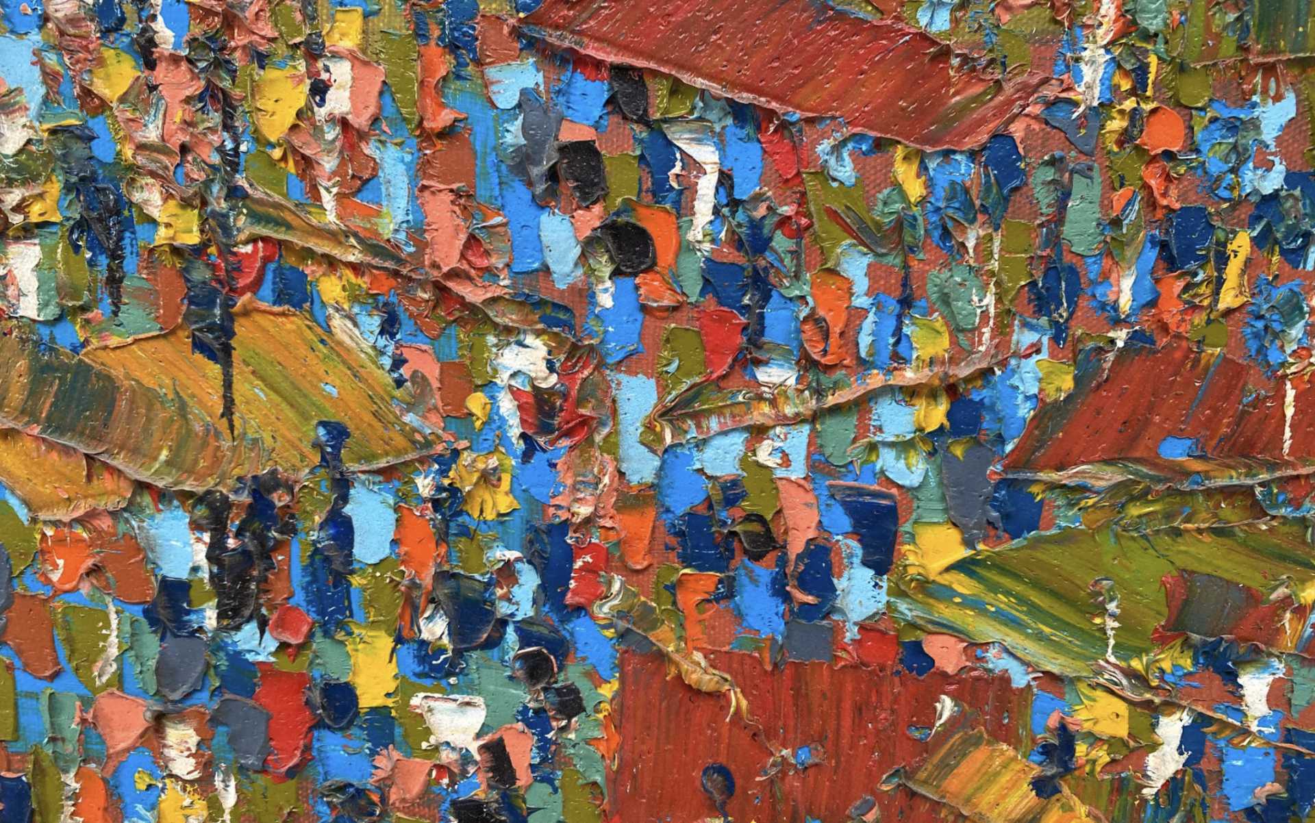 Glover, huile sur toile, détail