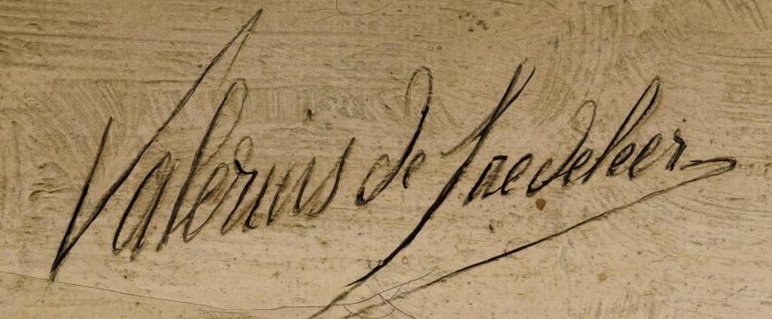Signature de Valerius de Saedeleer