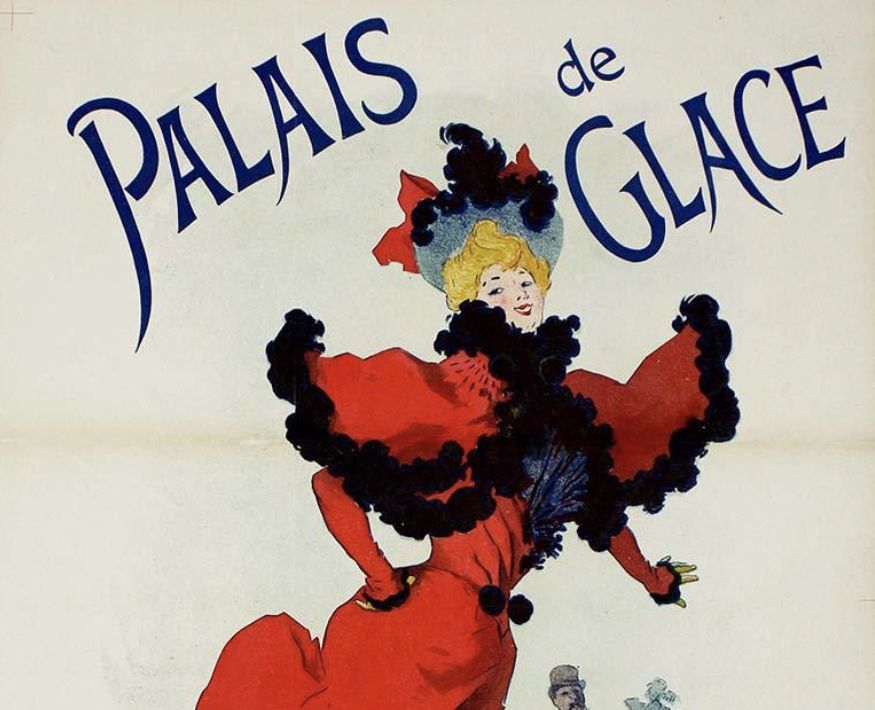 Jules Chéret, affiche lithographique pour le palais de glace