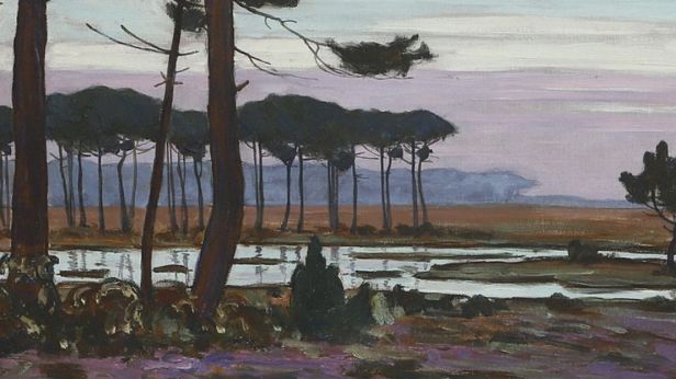 Jean Roger SOURGEN (1883-1978), Bruyère au pied des pins des Landes, Huile sur toile
