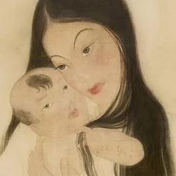 Le Van De, peinture sur soie