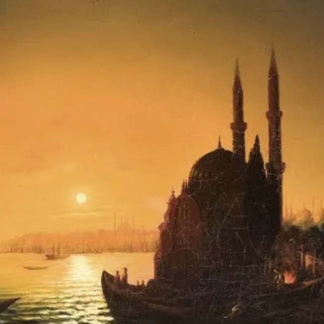 Entourage de Ivan Aïvazovsky, huile sur toile