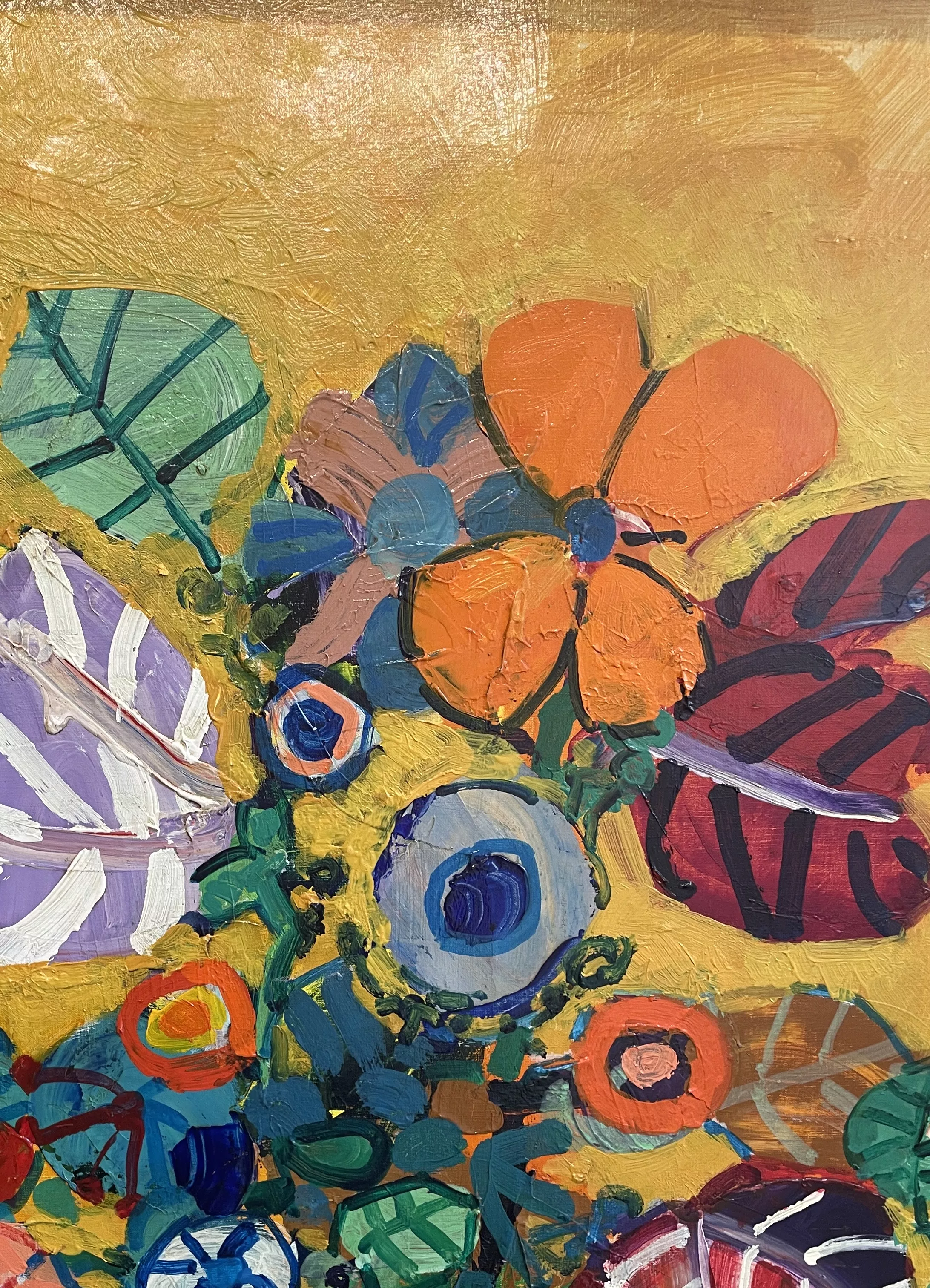 Paul A&iuml;zpiri, huile sur toile, focus