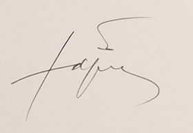 Signature de Antoni Tapies