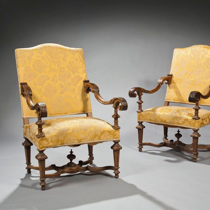 Paire de fauteuils d'époque Régence
