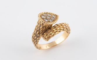 Boucheron, bague en or et diamants, modèle Serpent bohème