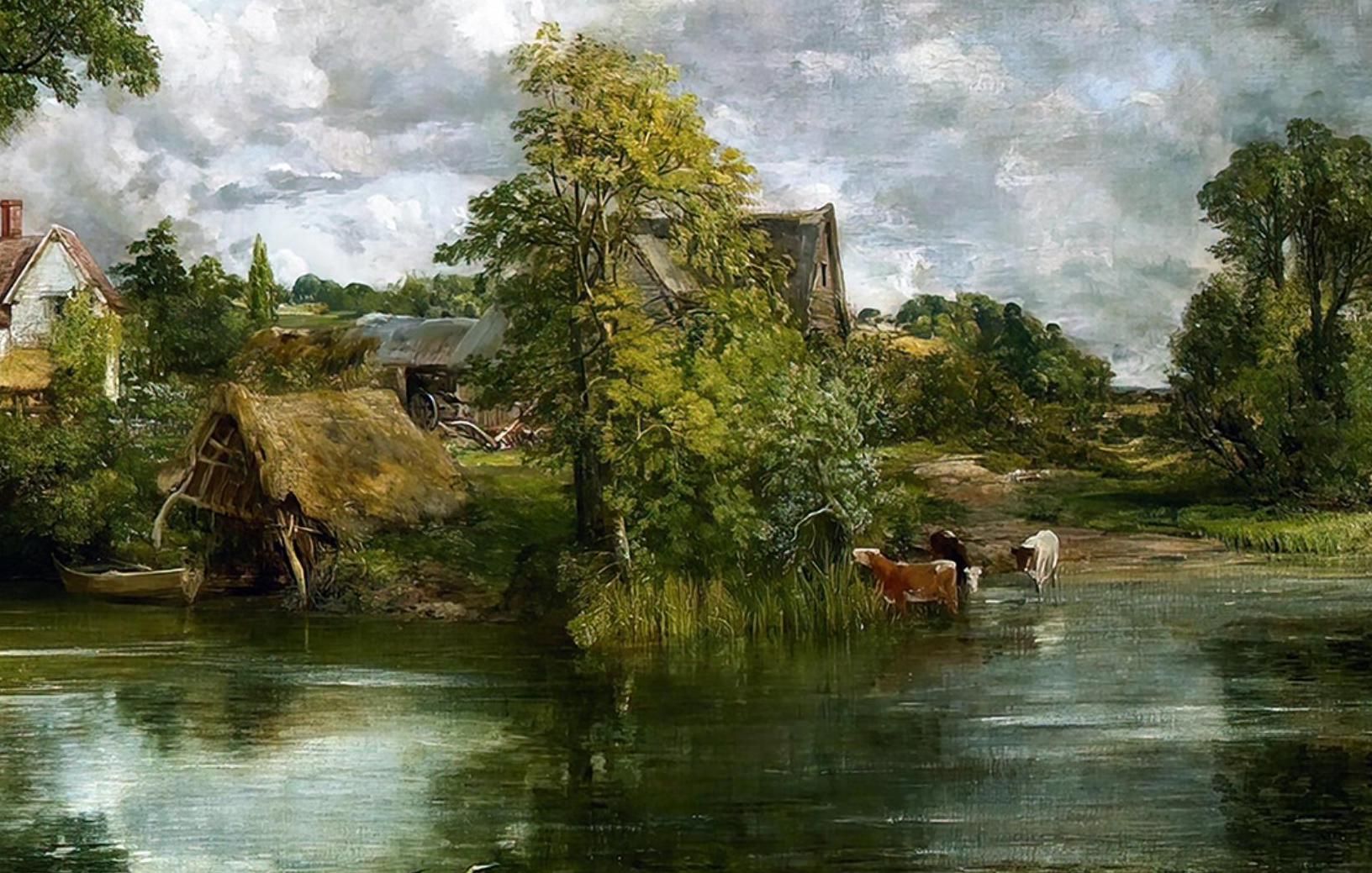 John Constable, huile sur toile