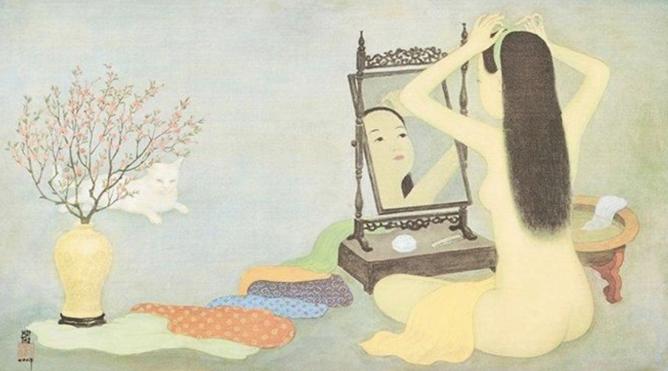 Mai Thu, peinture sur soie