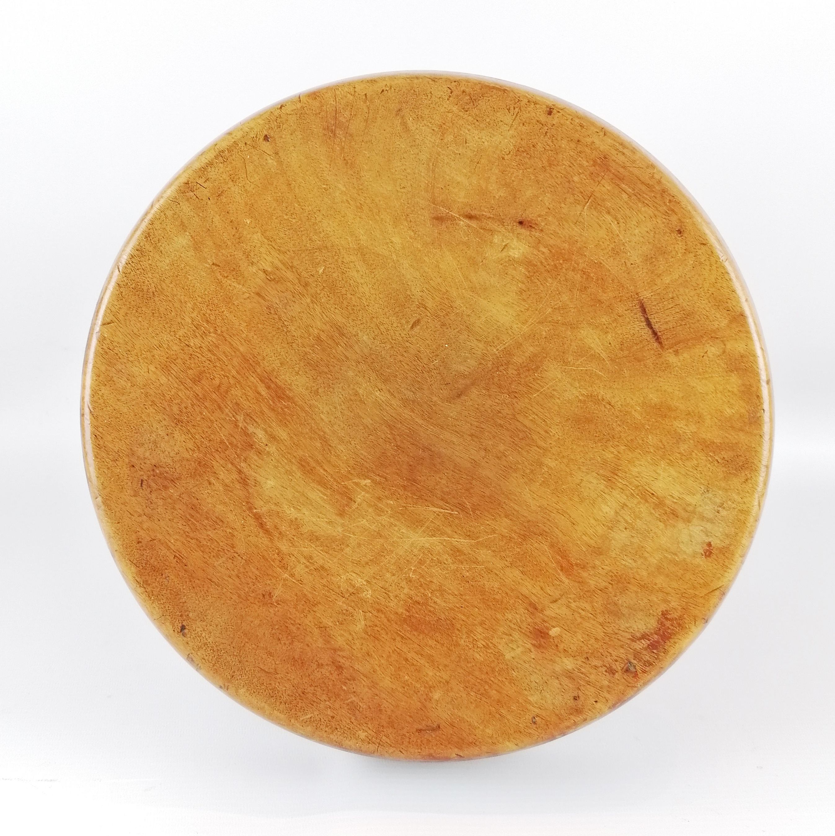 Assise d'un tabouret Berger en bois blond