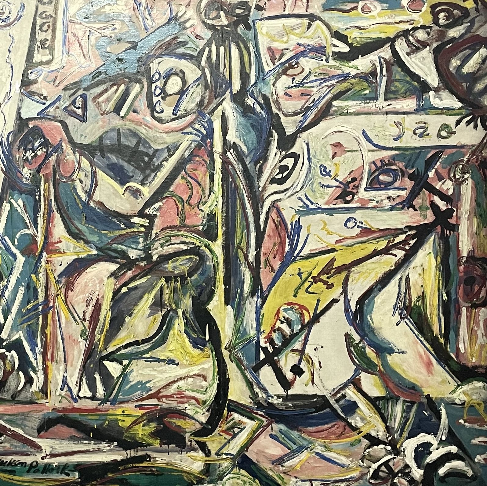 Jackson Pollock, huile sur toile