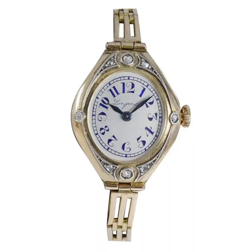 Longuines, montre bracelet d'&eacute;poque Art Nouveau