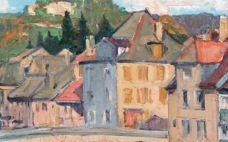 Robert Fernier, huile sur toile
