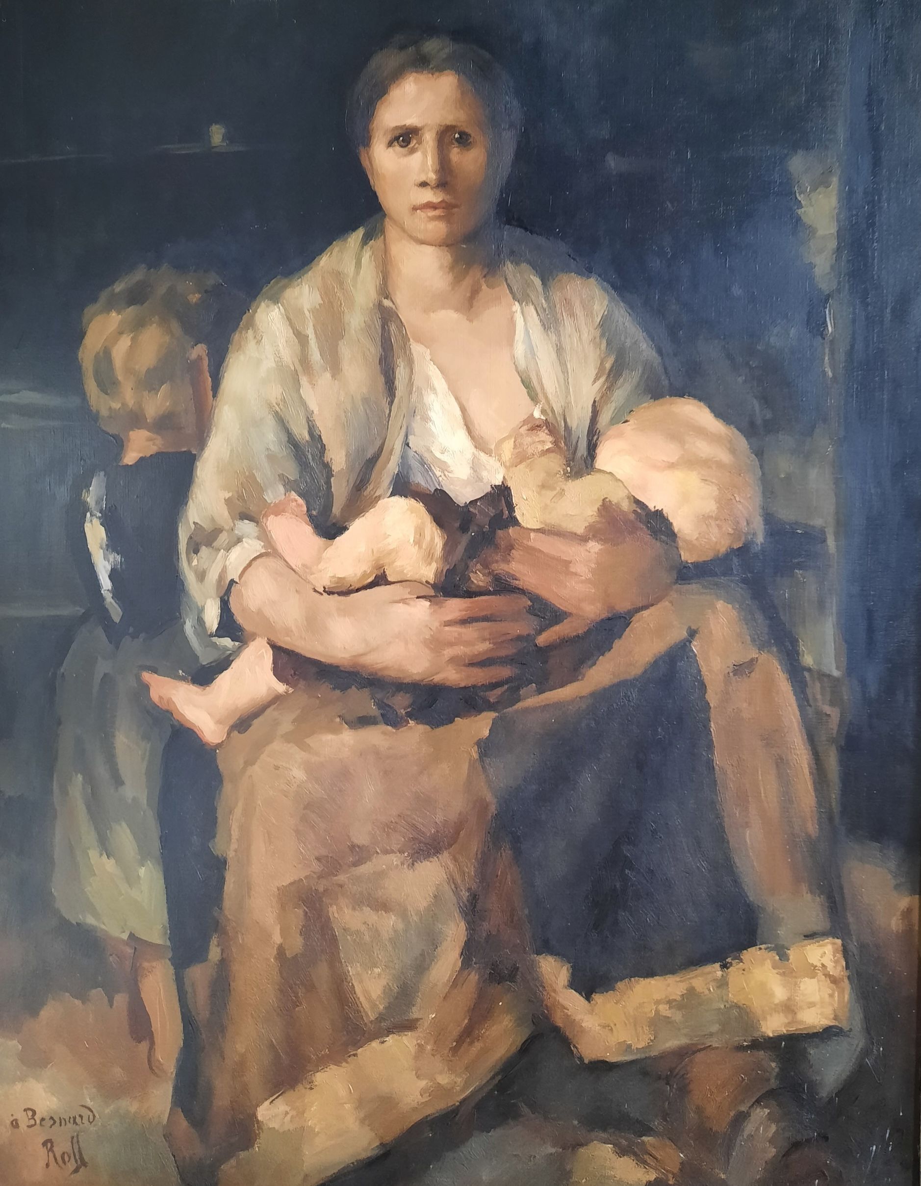 Alfred Philippe Roll, huile sur toile