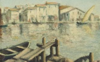 Henri Zuber, huile sur toile