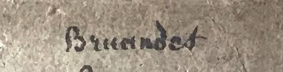 Signature de Lazare Bruandet