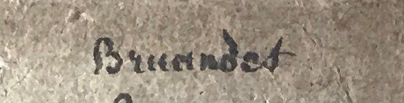 Signature de Lazare Bruandet