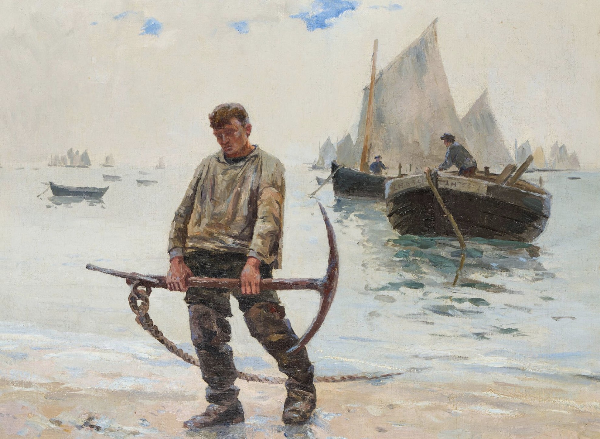 Léon Gustave Ravanne, huile sur toile
