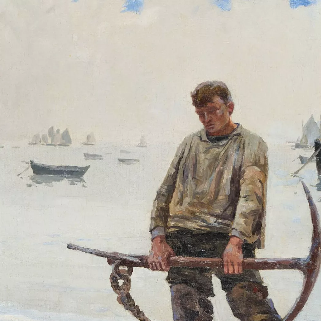 Léon Gustave Ravanne, huile sur toile
