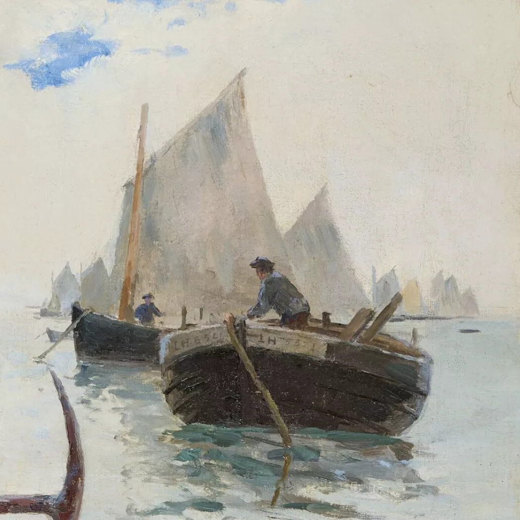 L&eacute;on Gustave Ravanne, huile sur toile