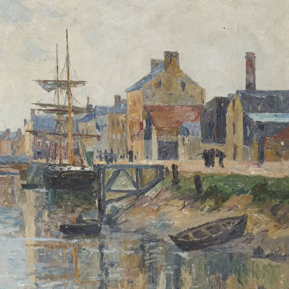 Léon Gustave Ravanne, huile sur toile