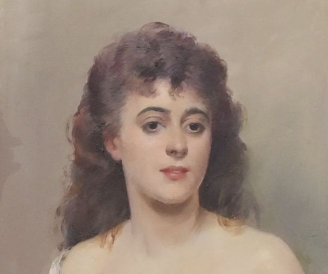 Louise Abbéma, huile sur toile