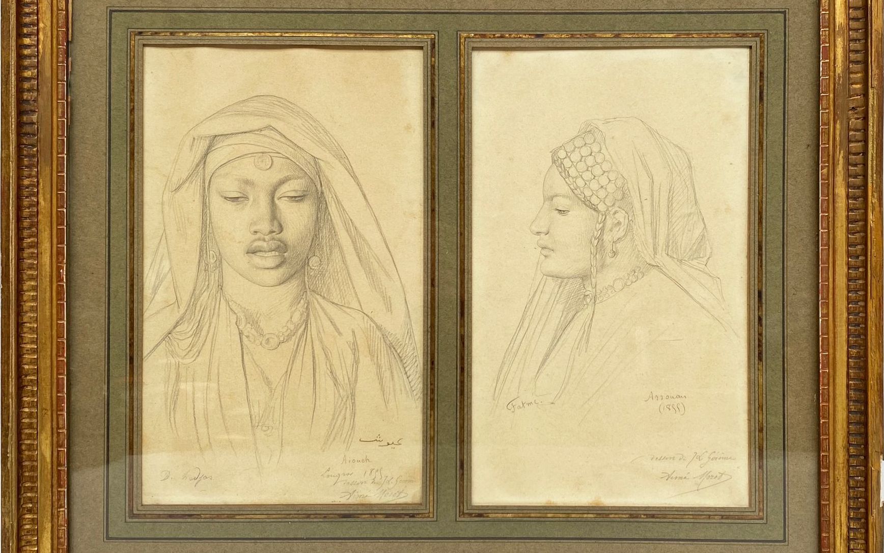 J.L. Gérôme, crayon sur papier