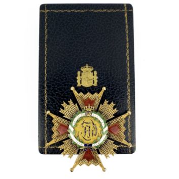 ESPAGNE, Plaque de commandeur de l’Ordre d’Isabelle la Catholique en or