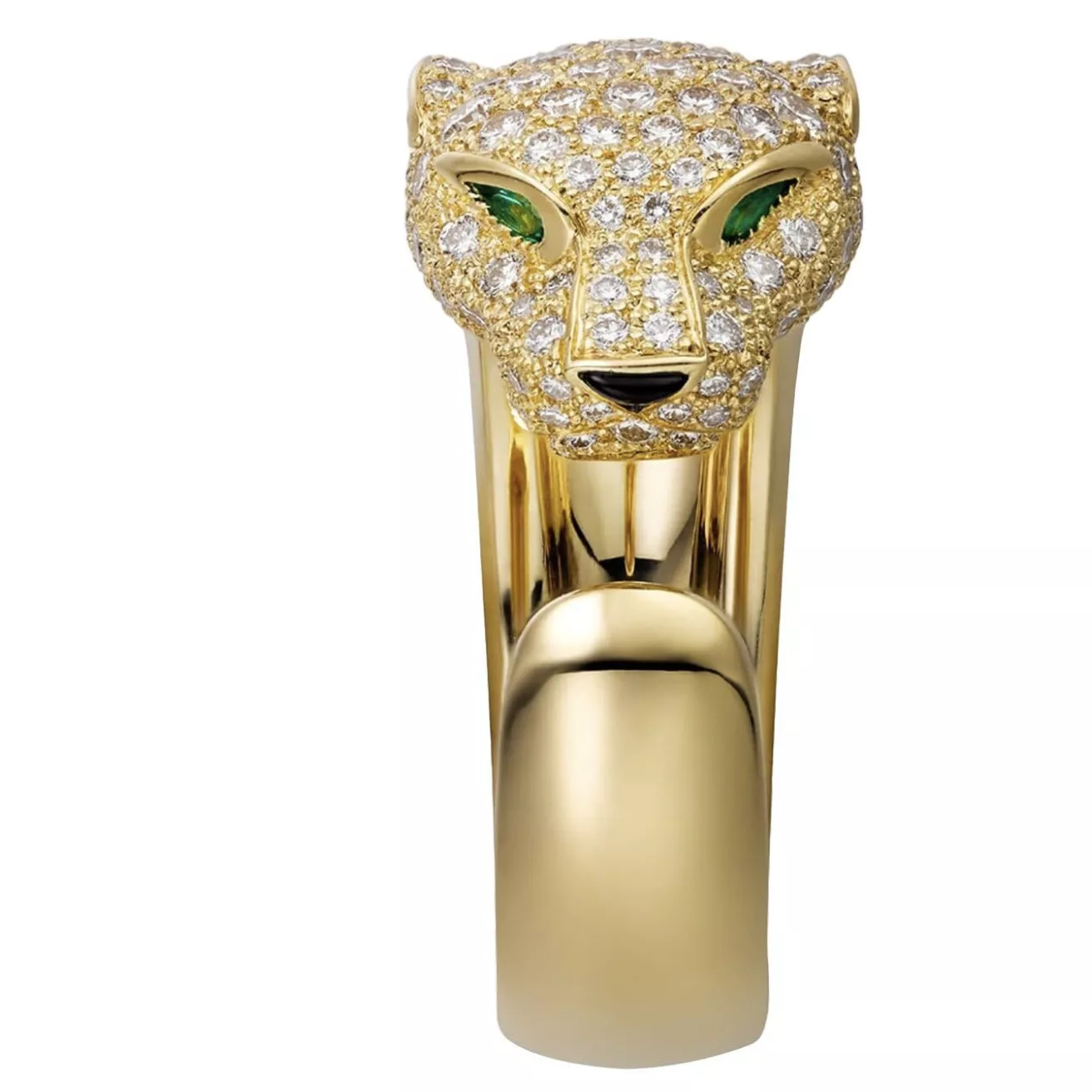 Cartier par Jeanne Toussaint, bague panth&egrave;re en or jaune et diamants