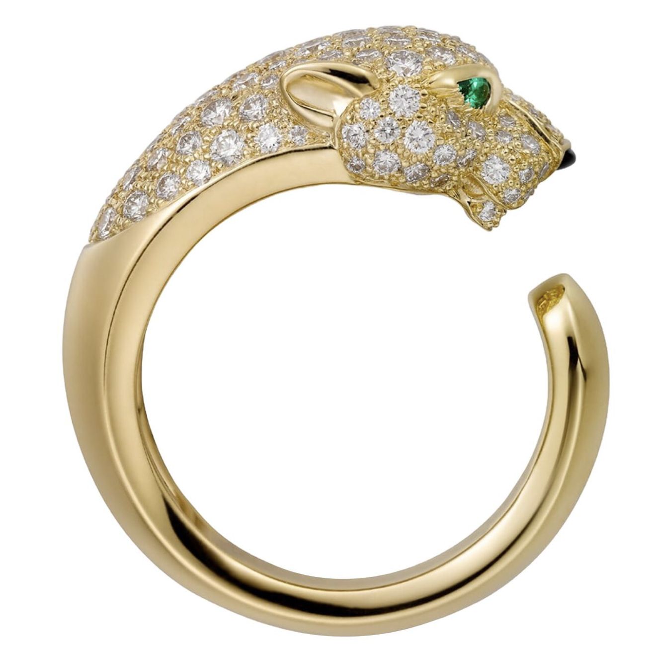 Cartier par Jeanne Toussaint, bague panth&egrave;re en or jaune et diamants