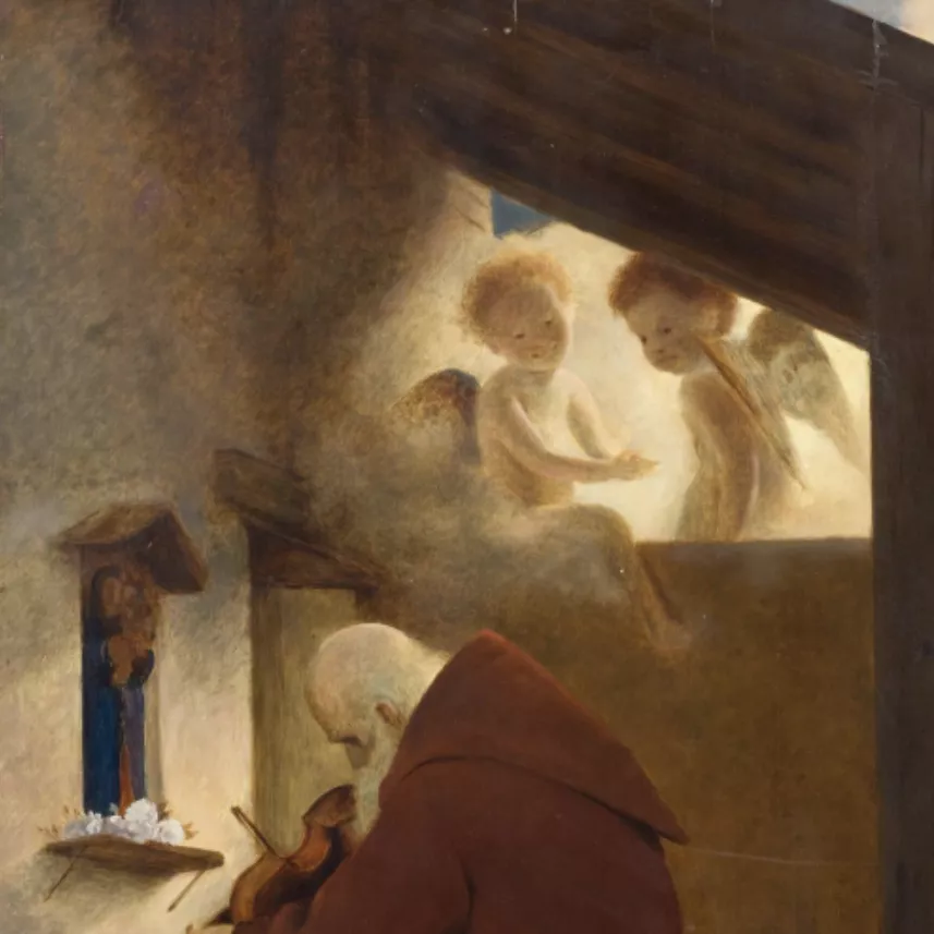 Arnold Bocklin, huile sur toile